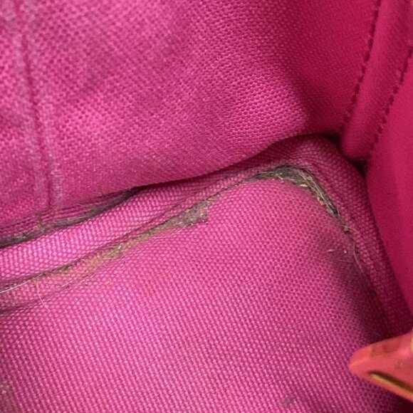 Auth PRADA Canapa Pink Canvas Tote Bag - Picture 8 of 11